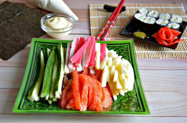 Заказать свежие продукты для суши и роллов в 