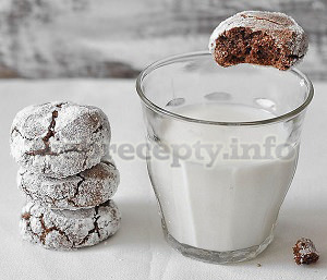 Рецепт шоколадного печенья быстрого приготовления с трещинками