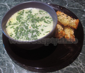 Сырный суп рецепт